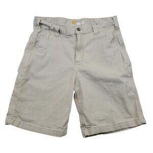 Carhartt Men's Rugged Flex Rigby Canvas Work Shorts - Tan - 34 x 9"